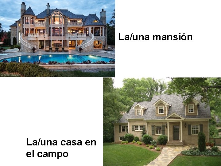 La/una mansión La/una casa en el campo 