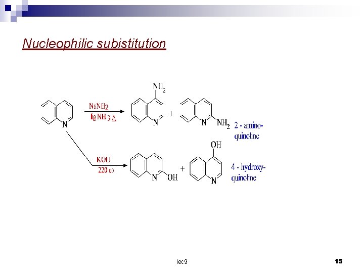 Nucleophilic subistitution lec 9 15 