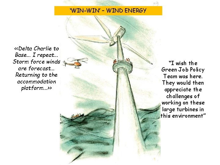 ‘WIN-WIN’ – WIND ENERGY <<Delta Charlie to Base. . . I repeat. . .