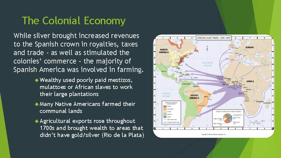 The Colonial Economy While silver brought increased revenues to the Spanish crown in royalties,