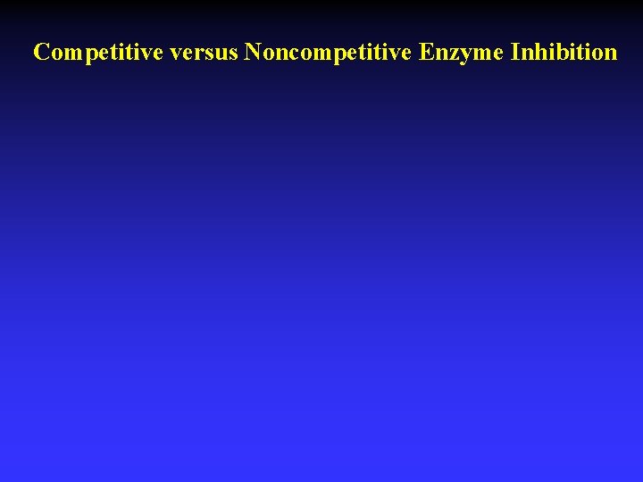 Competitive versus Noncompetitive Enzyme Inhibition 