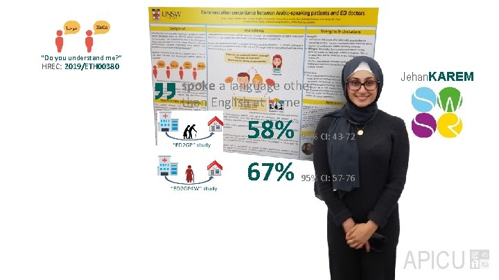 “Do you understand me? ” HREC: 2019/ETH 00380 spoke a language other than English