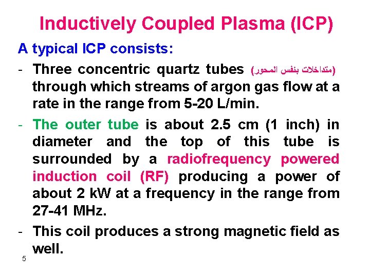 Icp Rectangular Tube Atomic Emission Spectroscopy Arcs Sparks And Plasma 1