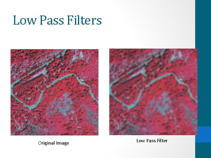 Low Pass Filters Original Image Low Pass Filter 