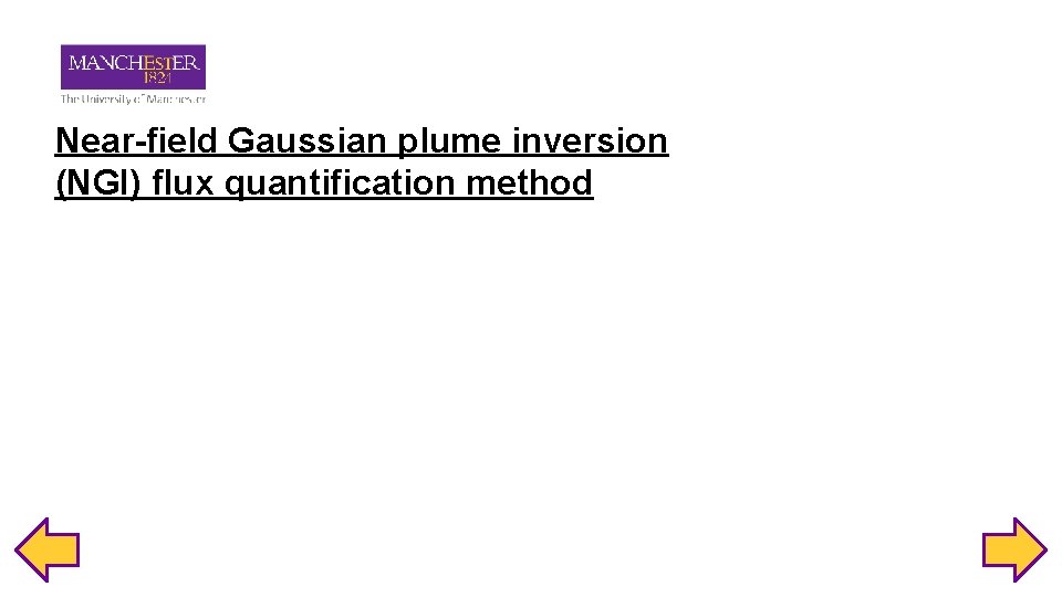 Near-field Gaussian plume inversion (NGI) flux quantification method 