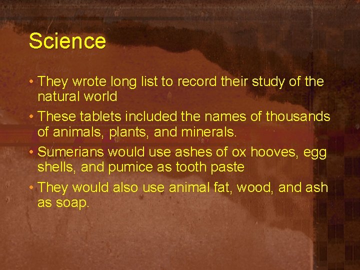 Science • They wrote long list to record their study of the natural world
