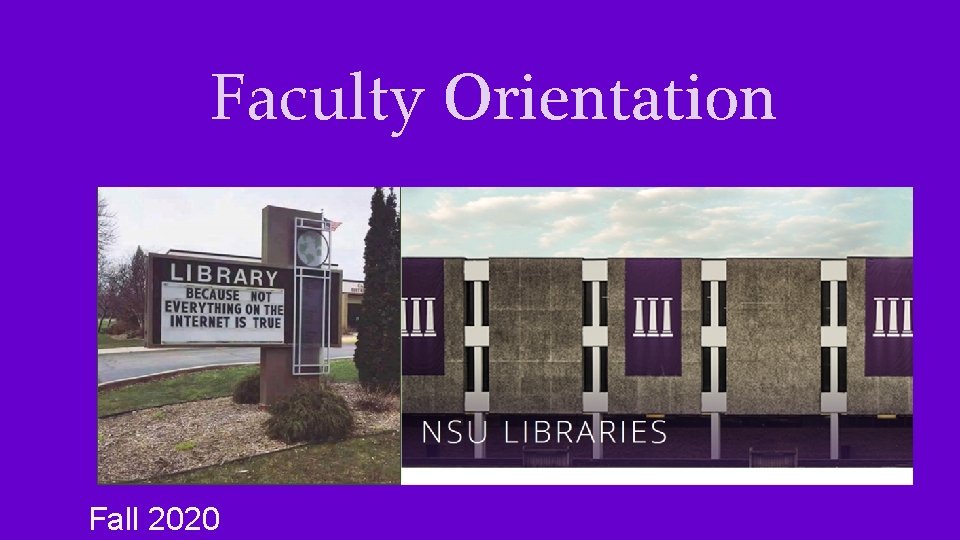 Faculty Orientation Fall 2020 