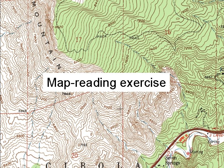 Map-reading exercise 
