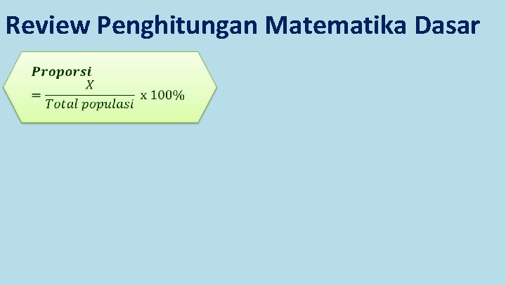 Review Penghitungan Matematika Dasar 