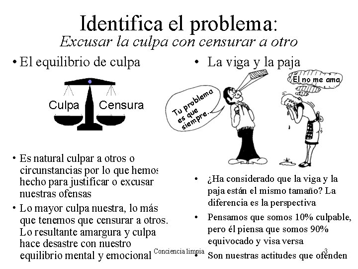 Identifica el problema: Excusar la culpa con censurar a otro • El equilibrio de Identifica el problema: Excusar la culpa con censurar a otro • El equilibrio de