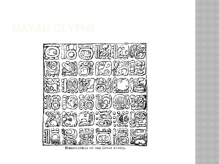 MAYAN GLYPHS 