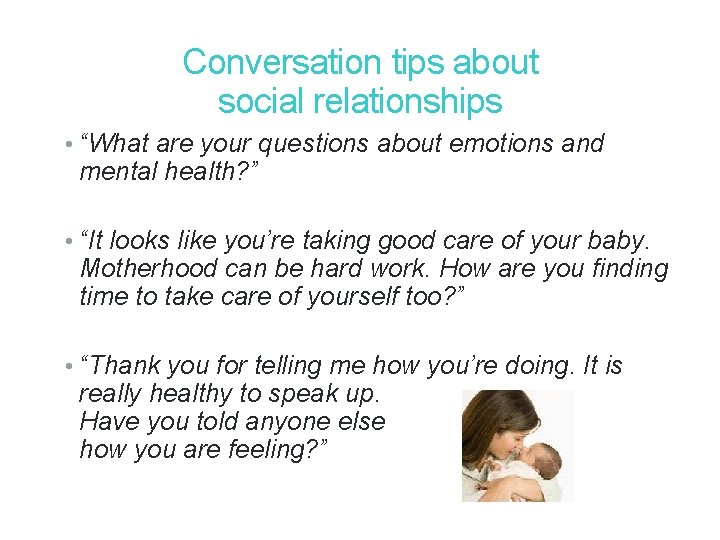 27 Conversation tips about social relationships • “What are your questions about emotions and 27 Conversation tips about social relationships • “What are your questions about emotions and