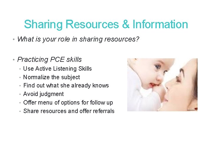 34 Sharing Resources & Information • What is your role in sharing resources? • 34 Sharing Resources & Information • What is your role in sharing resources? •