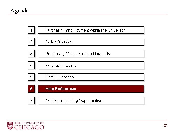 Agenda 1 Purchasing and Payment within the University 2 Policy Overview 3 Purchasing Methods