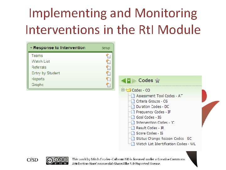 Implementing and Monitoring Interventions in the Rt. I Module 