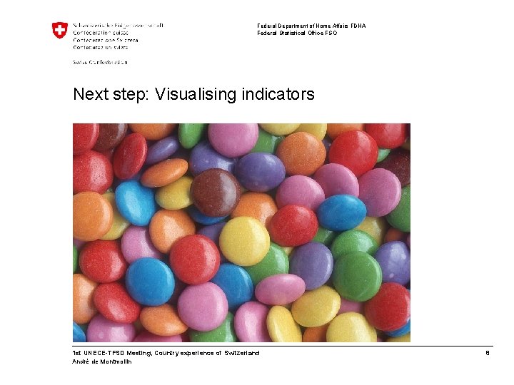 Federal Department of Home Affairs FDHA Federal Statistical Office FSO Next step: Visualising indicators
