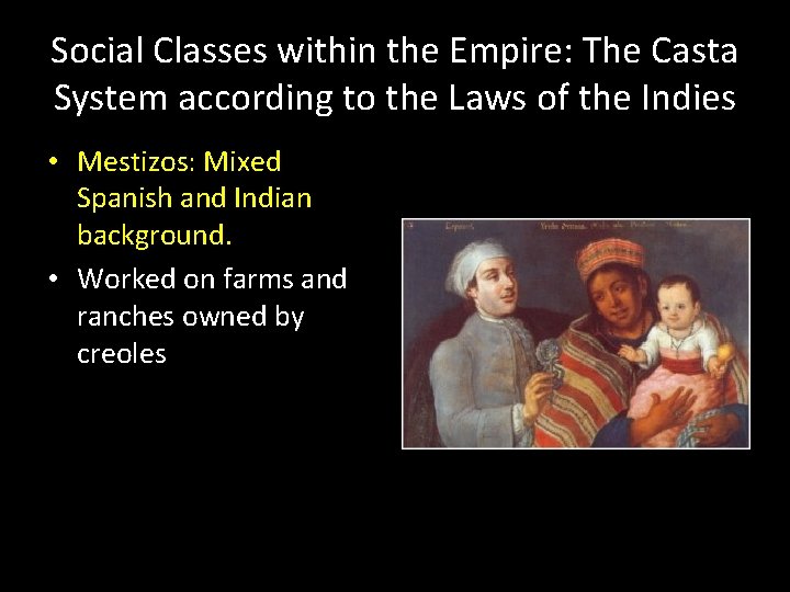 Social Classes within the Empire: The Casta System according to the Laws of the