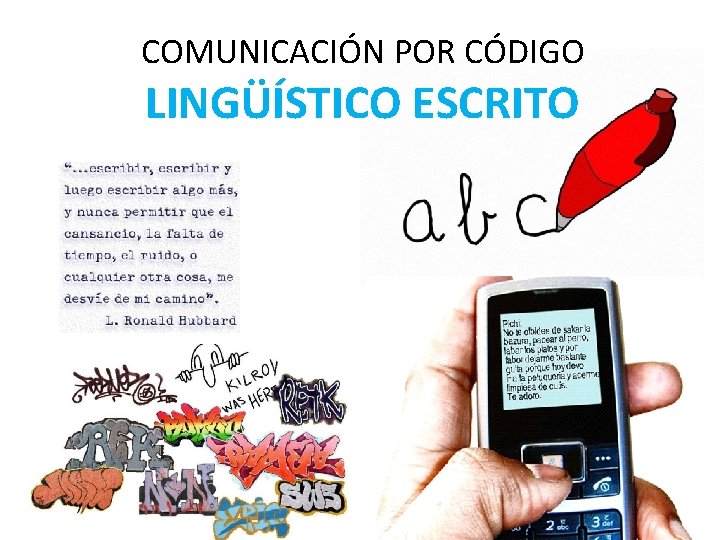 COMUNICACIÓN POR CÓDIGO LINGÜÍSTICO ESCRITO 