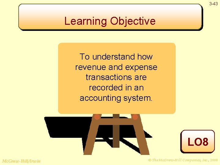 3 -43 Learning Objective To understand how revenue and expense transactions are recorded in
