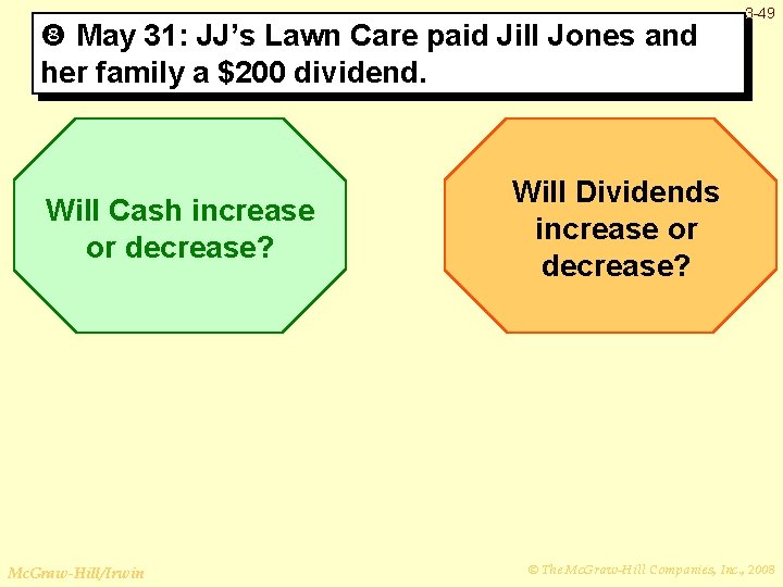  May 31: JJ’s Lawn Care paid Jill Jones and her family a $200