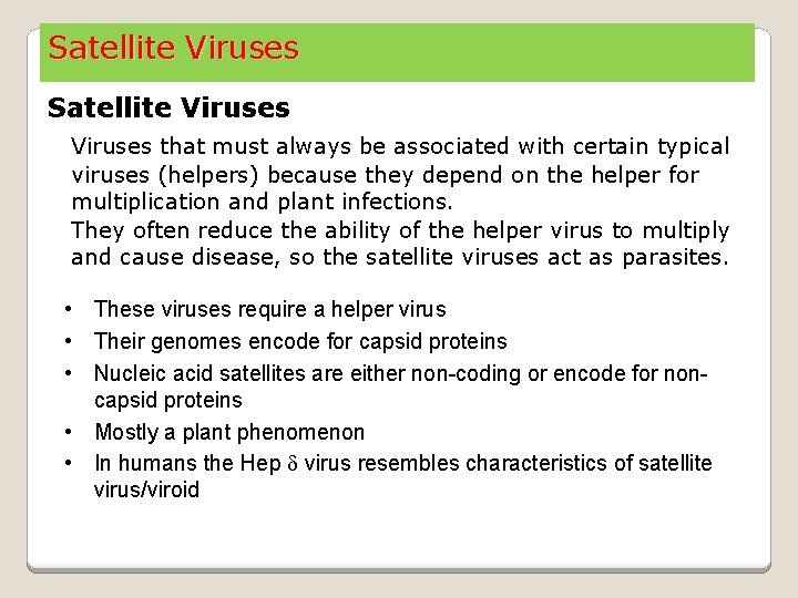 Satellite Viruses that must always be associated with certain typical viruses (helpers) because they