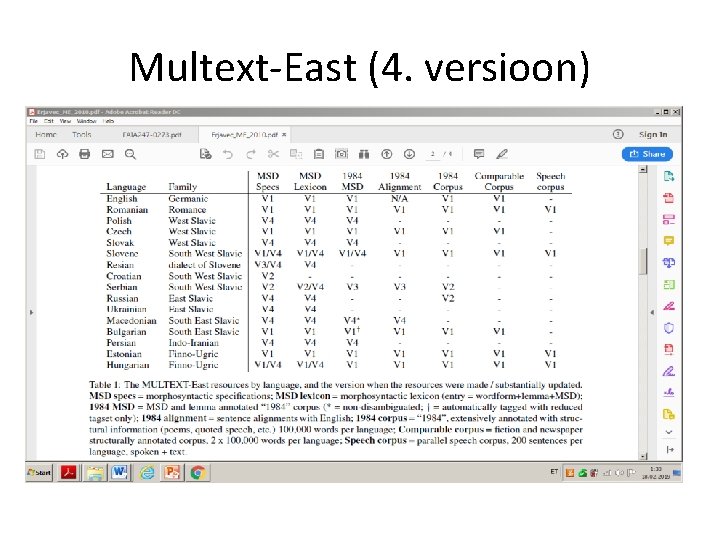 Multext-East (4. versioon) 