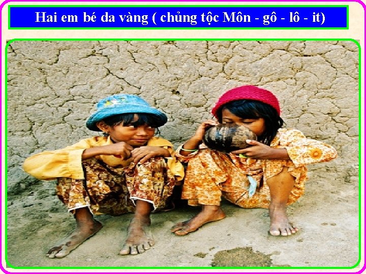 Hai em bé da vàng ( chủng tộc Môn - gô - lô -