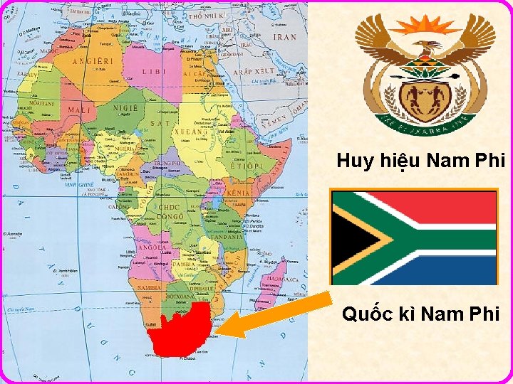 Huy hiệu Nam Phi Quốc kì Nam Phi 