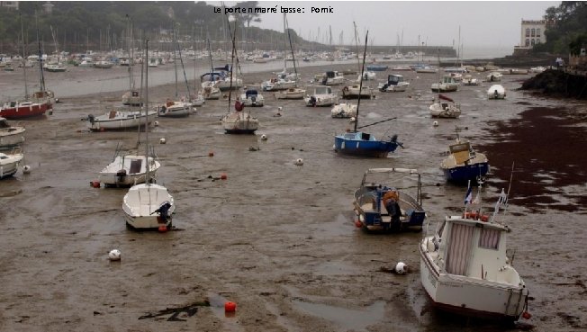 Le port en marré basse: Pornic 