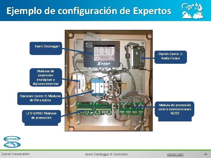 Ejemplo de configuración de Expertos Xpert Datalogger Opción Comm 1: Radio Enlace Módulos de