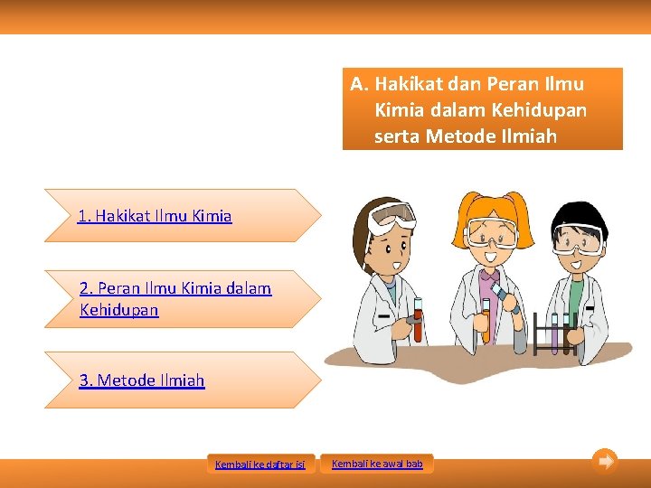A. Hakikat dan Peran Ilmu Kimia dalam Kehidupan serta Metode Ilmiah 1. Hakikat Ilmu