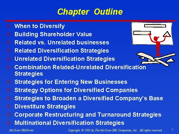Chapter Outline ¿ When to Diversify ¿ Building Shareholder Value ¿ Related vs. Unrelated