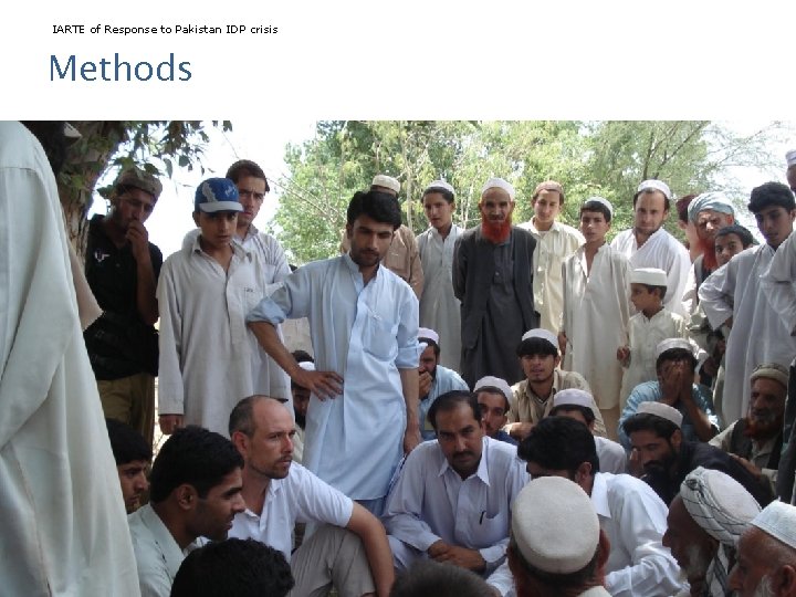 IARTE of Response to Pakistan IDP crisis Methods John Cosgrave, Riccardo Polastro, and Farwa