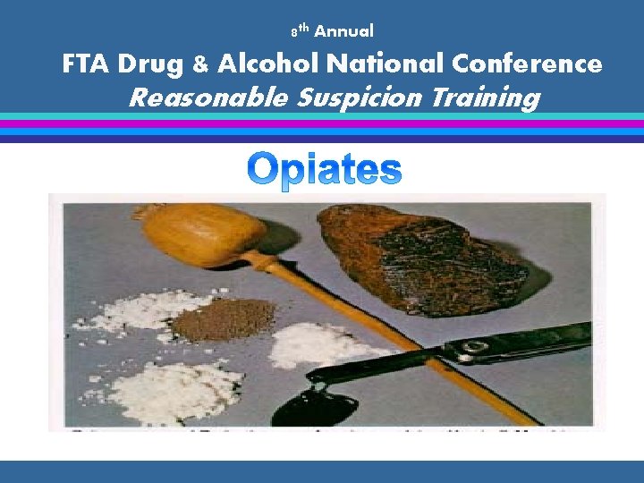 8 th Annual FTA Drug & Alcohol National Conference Reasonable Suspicion Training 
