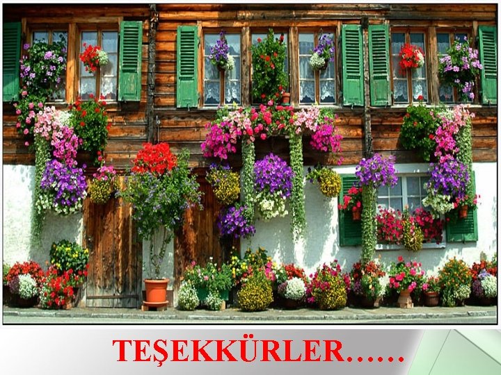 TEŞEKKÜRLER…… 