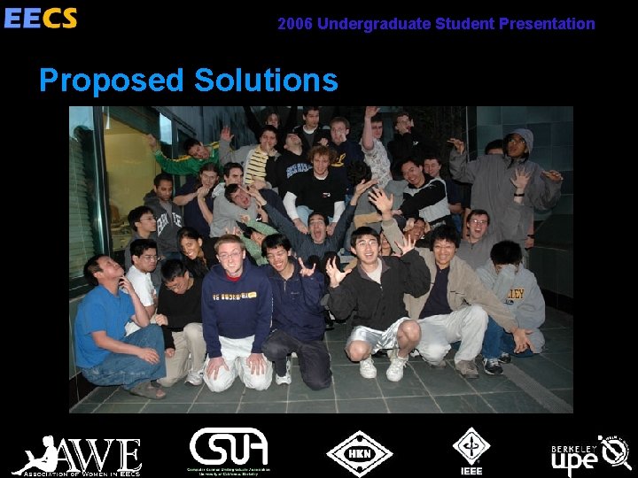 2006 Undergraduate Student Presentation Proposed Solutions 