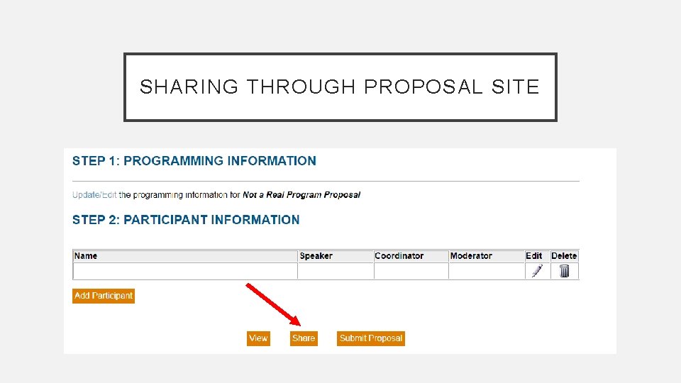 SHARING THROUGH PROPOSAL SITE 