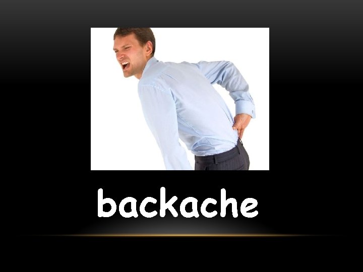 backache 