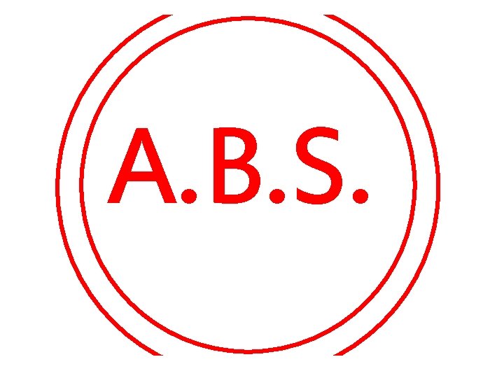 A. B. S. 