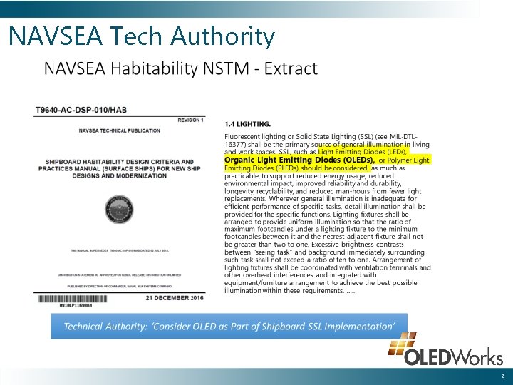 NAVSEA Tech Authority 2 