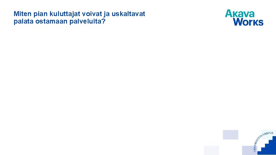 Miten pian kuluttajat voivat ja uskaltavat palata ostamaan palveluita? 