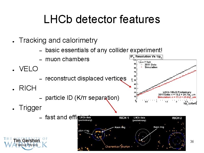 LHCb detector features ● Tracking and calorimetry – basic essentials of any collider experiment!