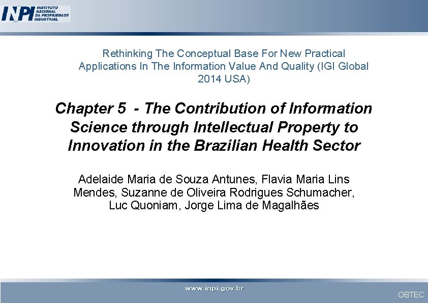 Rethinking The Conceptual Base For New Practical Applications In The Information Value And Quality