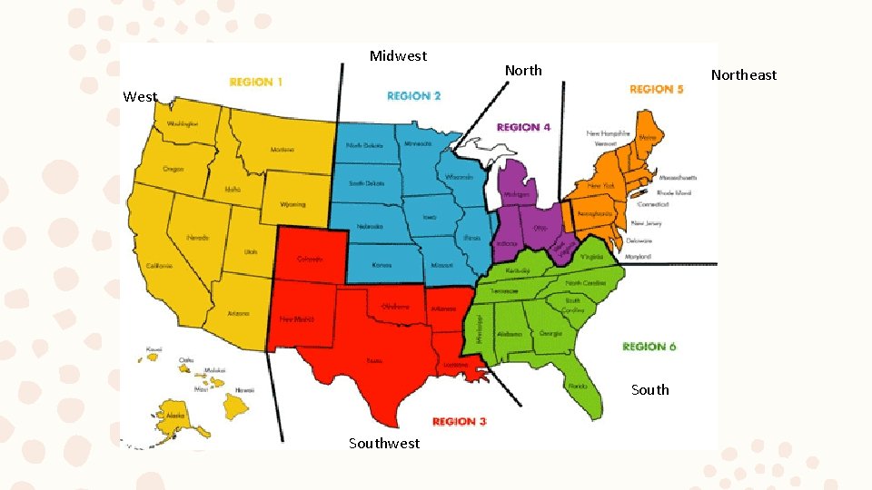 Midwest Northeast West Southwest 