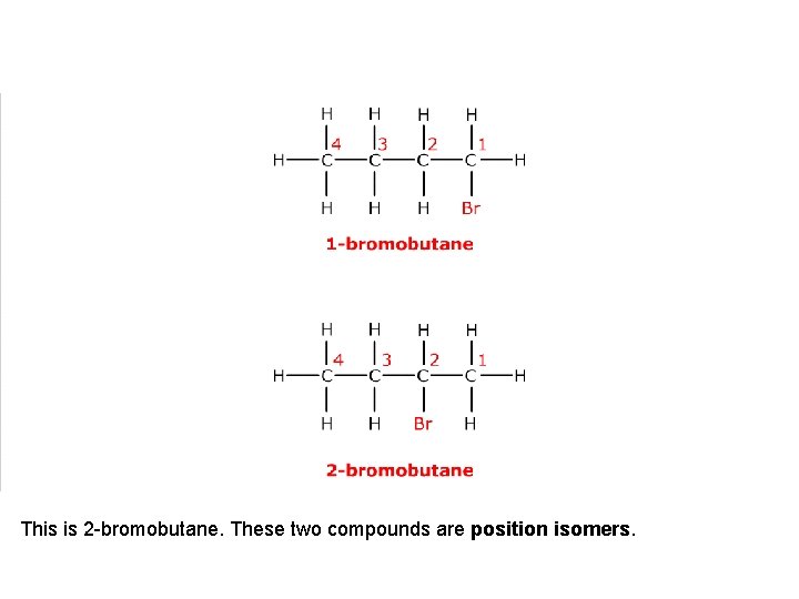 This is 2 -bromobutane. These two compounds are position isomers. 