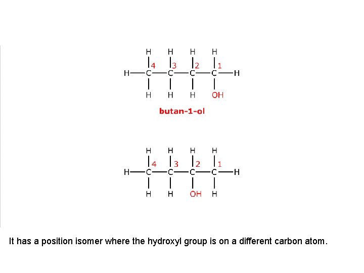 It has a position isomer where the hydroxyl group is on a different carbon