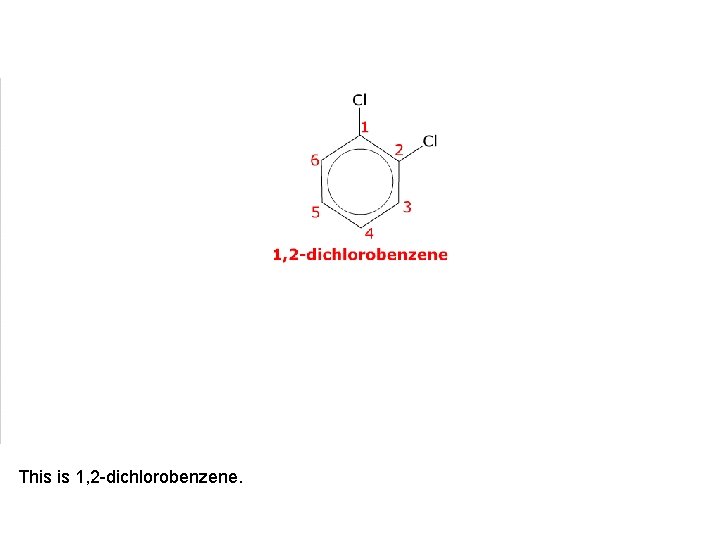 This is 1, 2 -dichlorobenzene. 