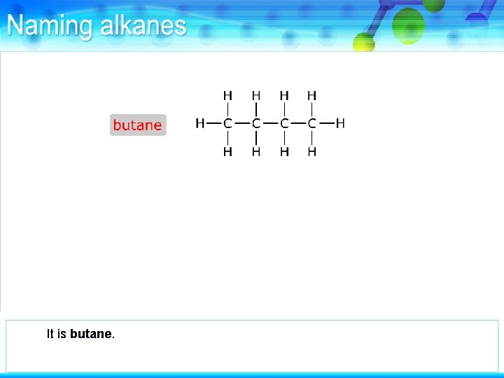 It is butane. 