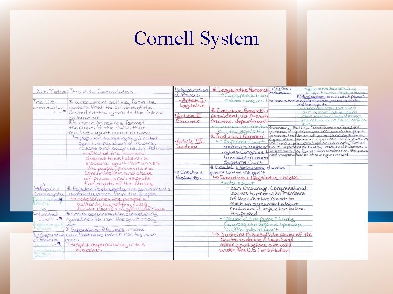 Cornell System 