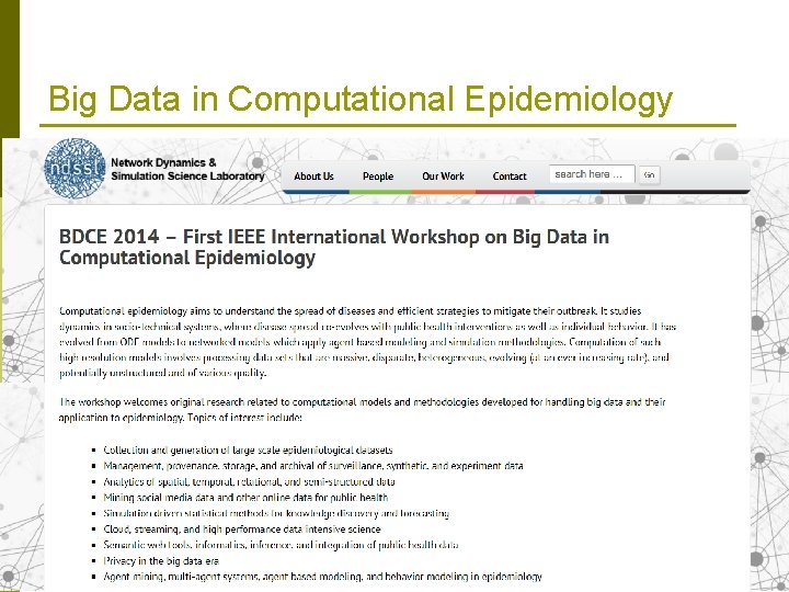 Big Data in Computational Epidemiology 76 